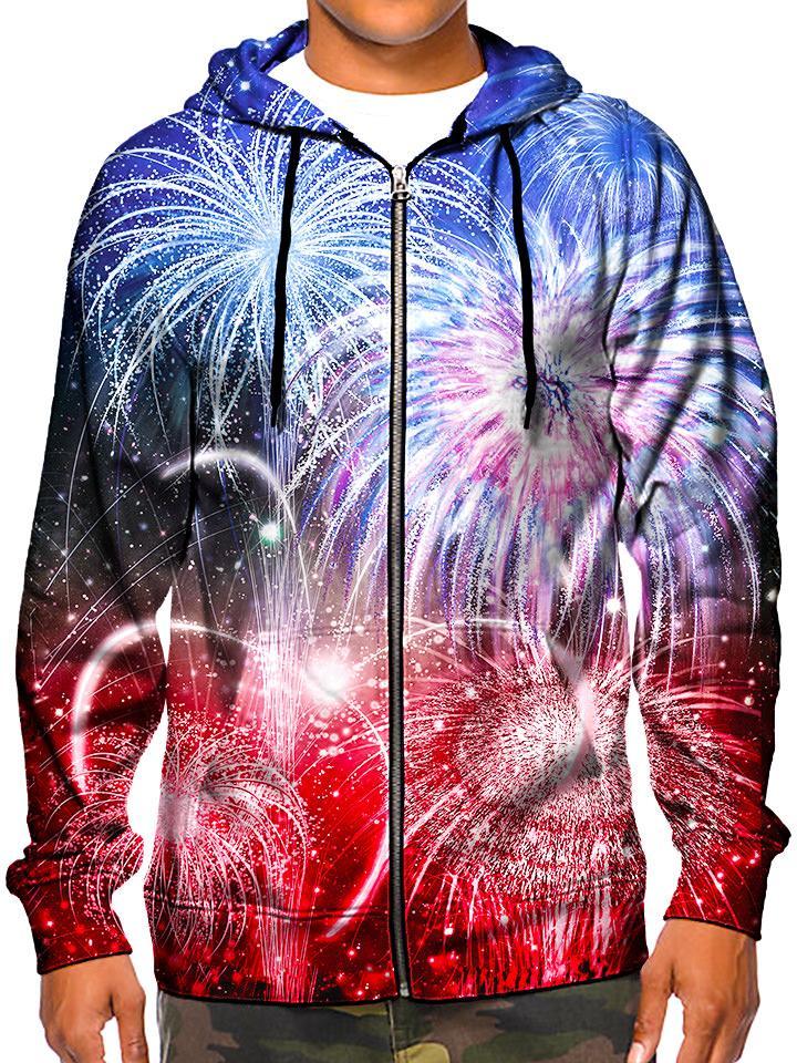 Fireworks Zip-Up Hoodie