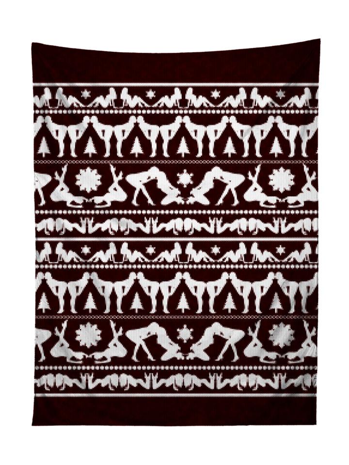 Naughty Christmas Tall Tapestry