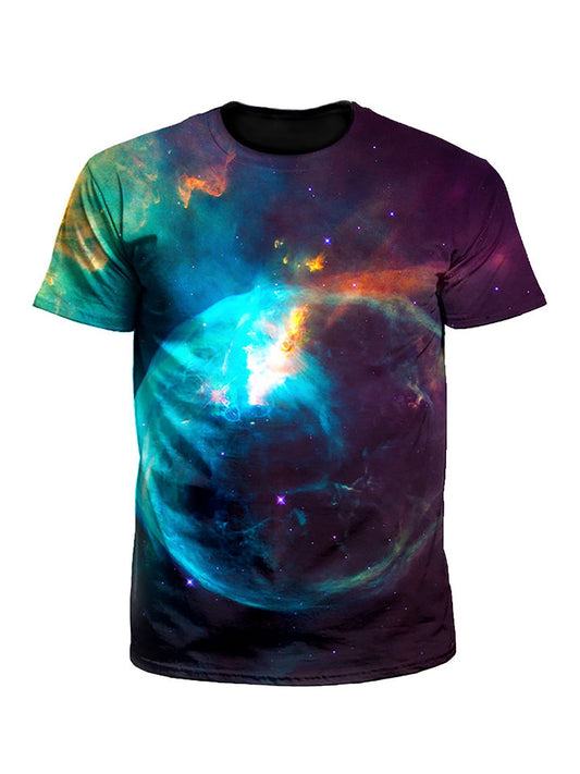 New Earth Blue Planet Galaxy Unisex T-Shirt - Boogie Threads