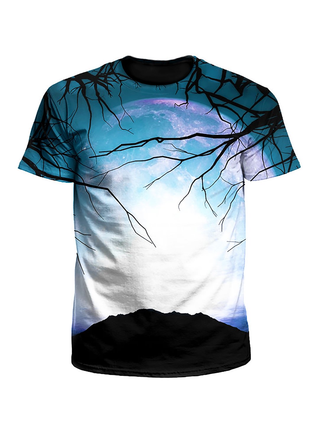 Night Owl Tree Space Unisex T-Shirt - Boogie Threads
