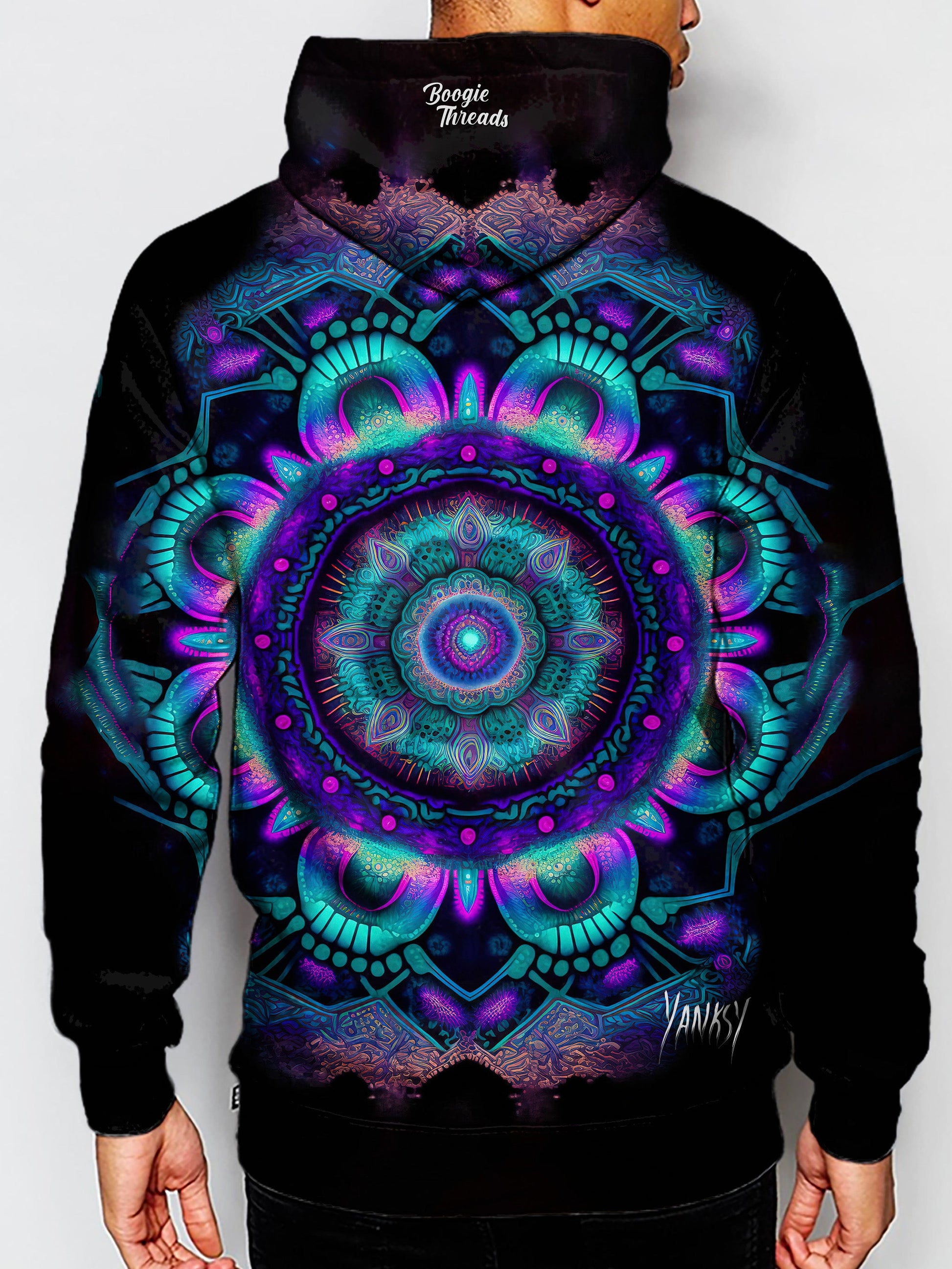 Turn heads wherever you go with this mesmerizing and trippy hoodie