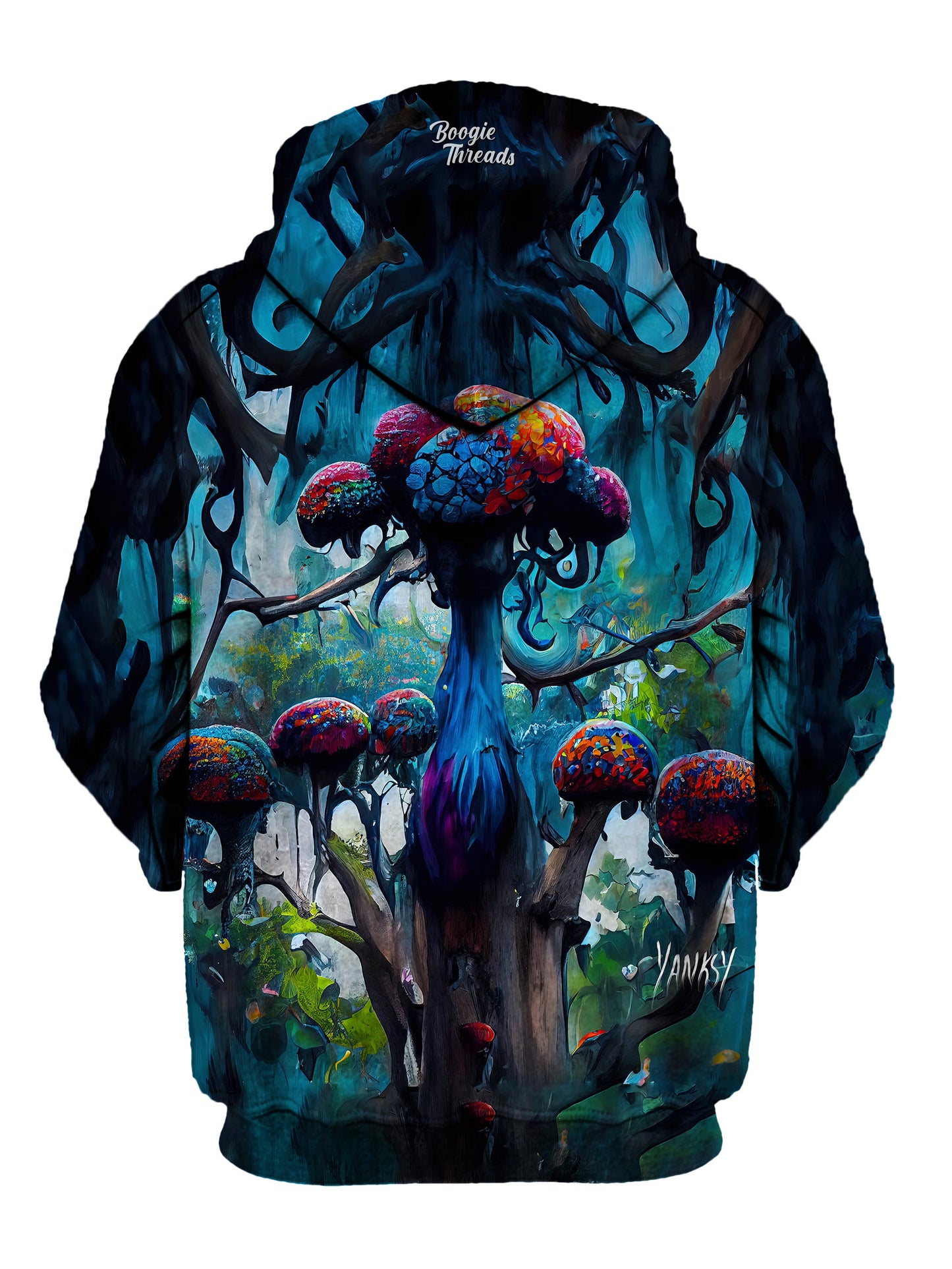 Experience ultimate comfort and style at festivals and raves with this pullover hoodie
