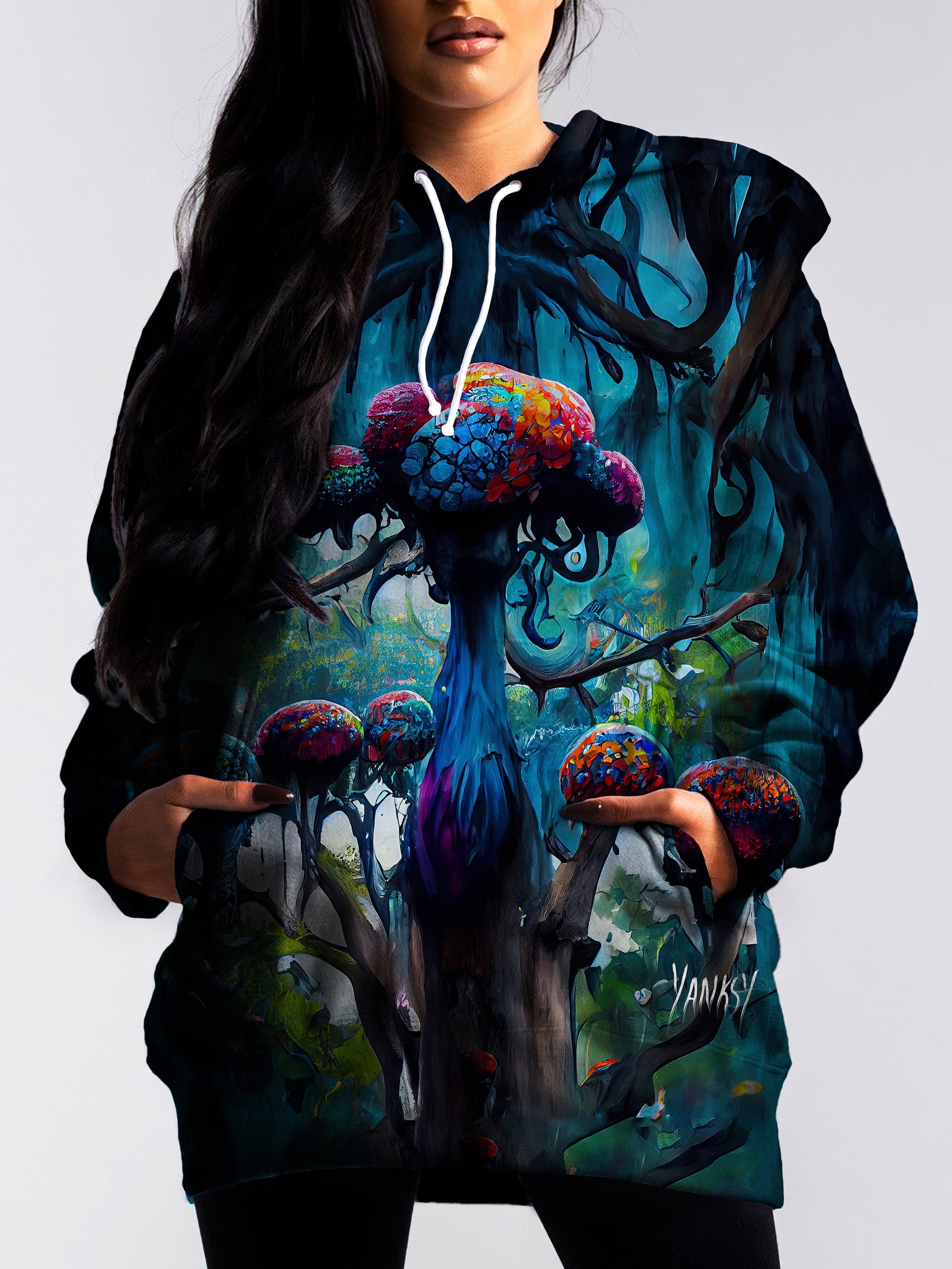 Perfect for raves and festivals, this comfortable pullover hoodie will keep you feeling your best