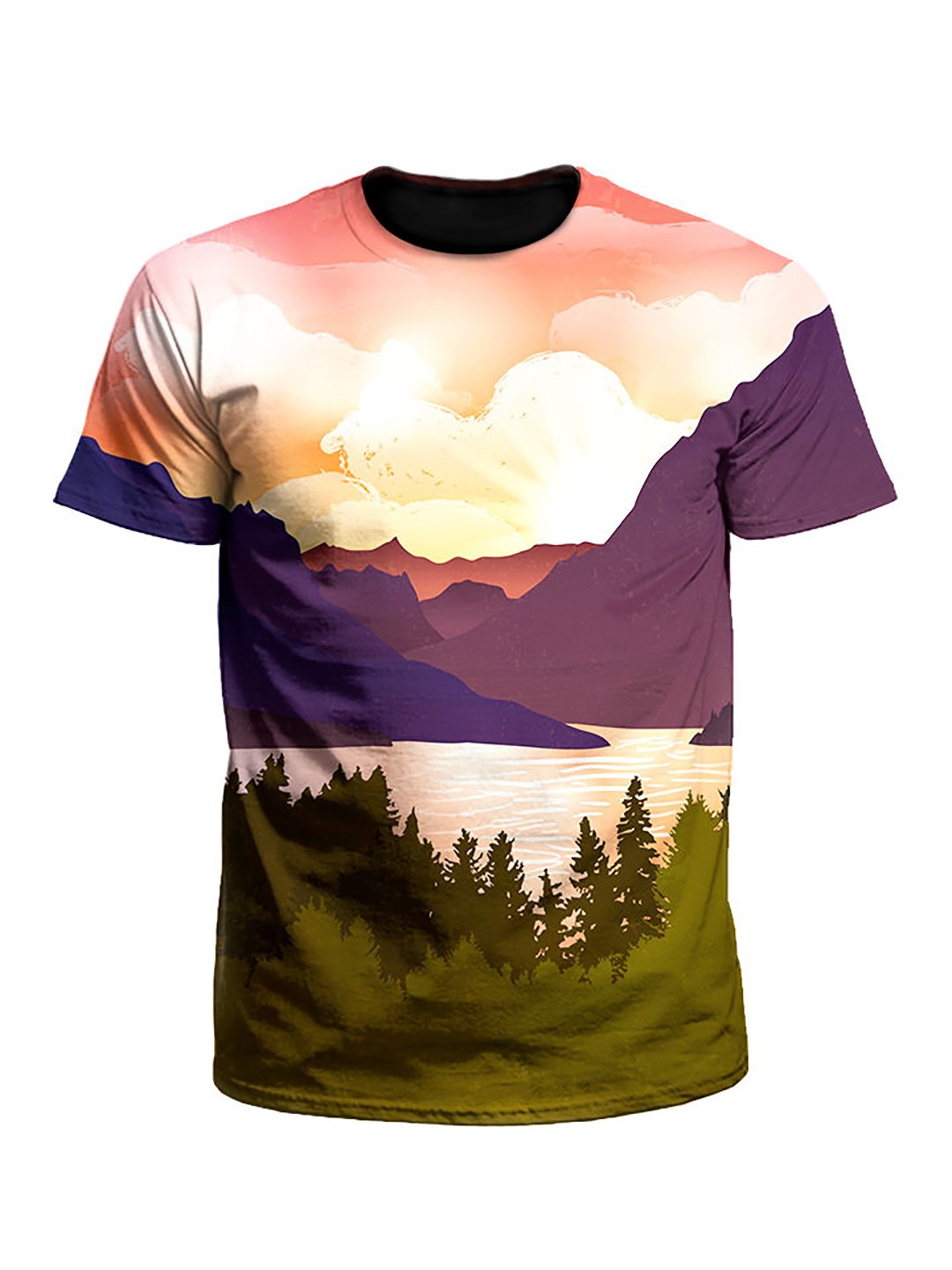 Picture Perfect Forest Mountain Valley Unisex T-Shirt - Boogie Threads