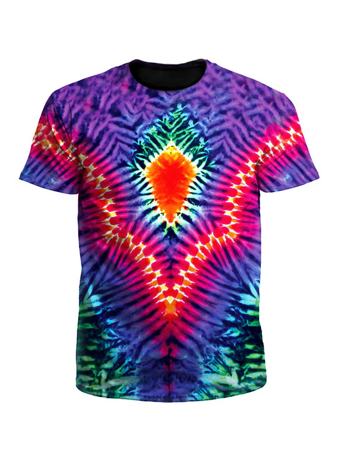 Pointed V Rainbow Tie-Dye Unisex T-Shirt - Boogie Threads