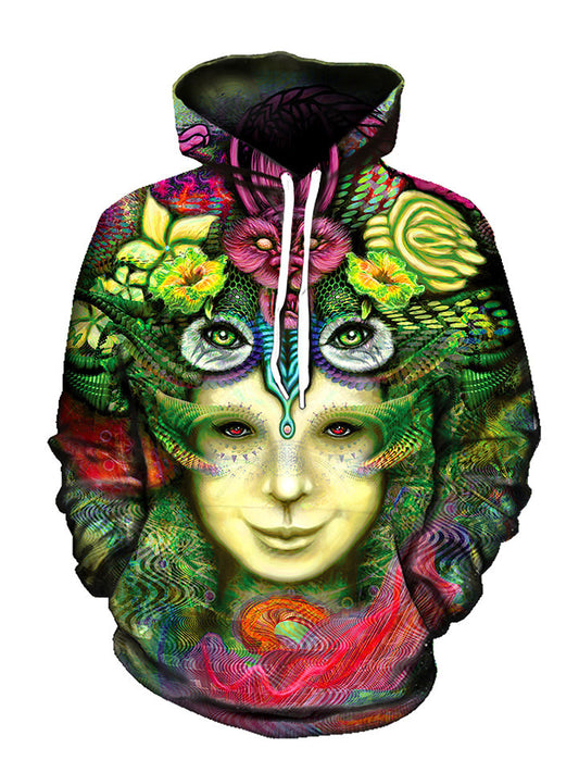 Blossoming Mind Pullover Art Hoodie - GratefullyDyed - 1