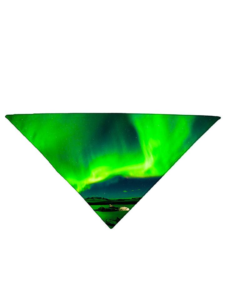 Green Borealis Bandana Folded