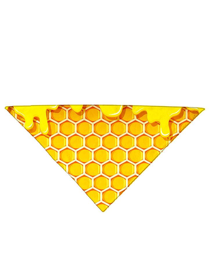 Yellow Honey All Over Printed Bandana Folded