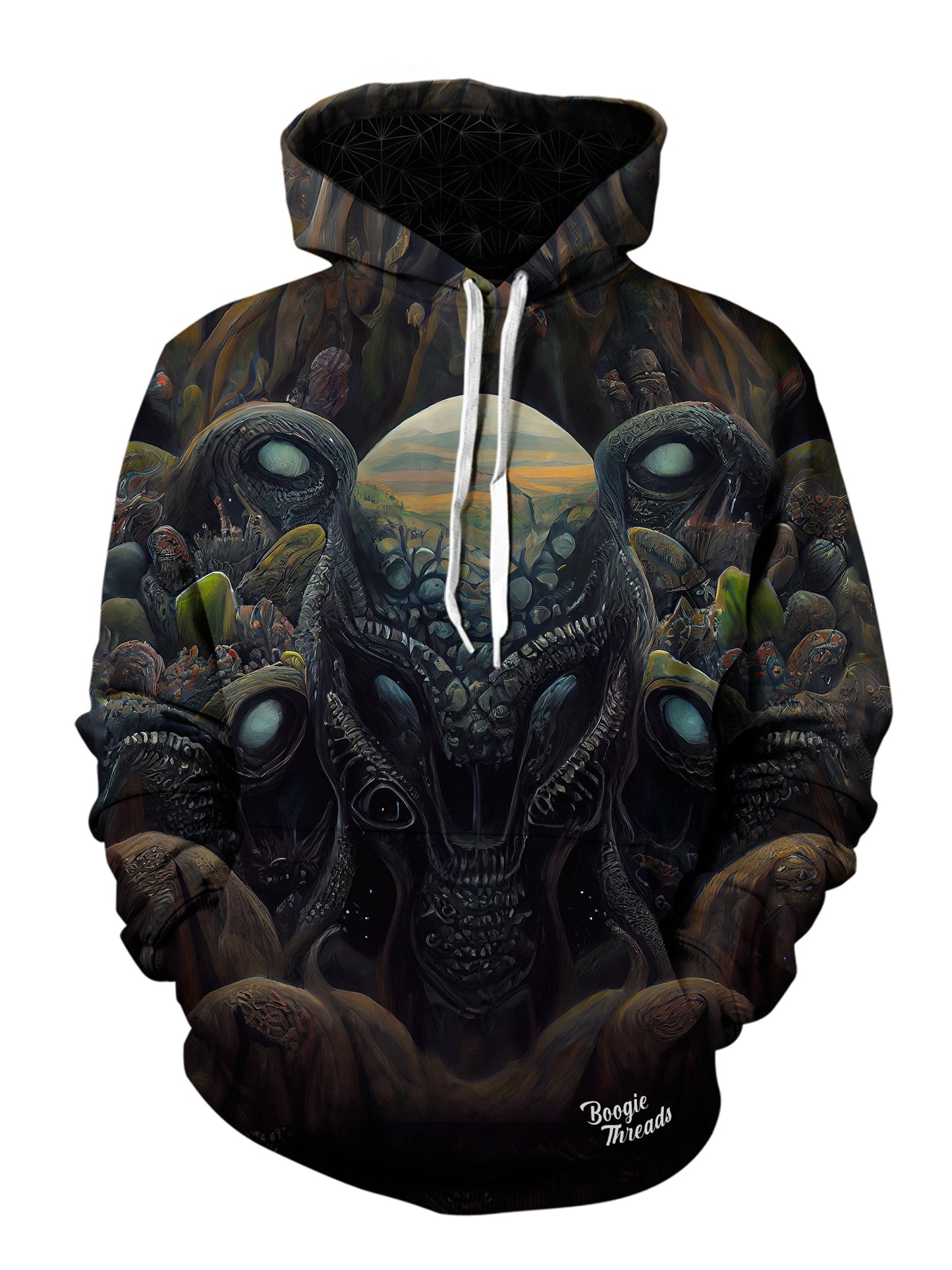 Psychedelic Reflection Unisex Pullover Hoodie - EDM Festival Clothing - Boogie Threads