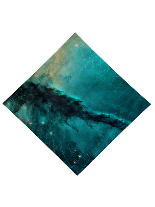 Geometric Cloud Cluster Printed Bandana - GratefullyDyed - 3