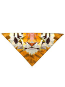 Tiger face all over print bandana folded