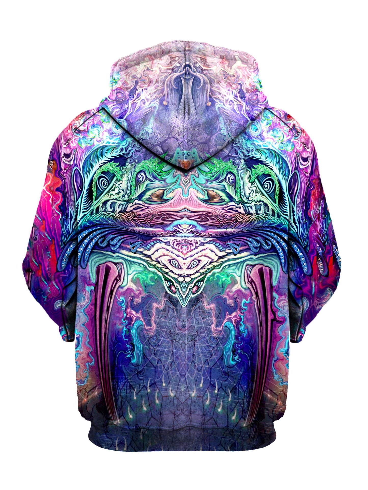 Trippy Multi-Colored Pullover Hoodie Front View