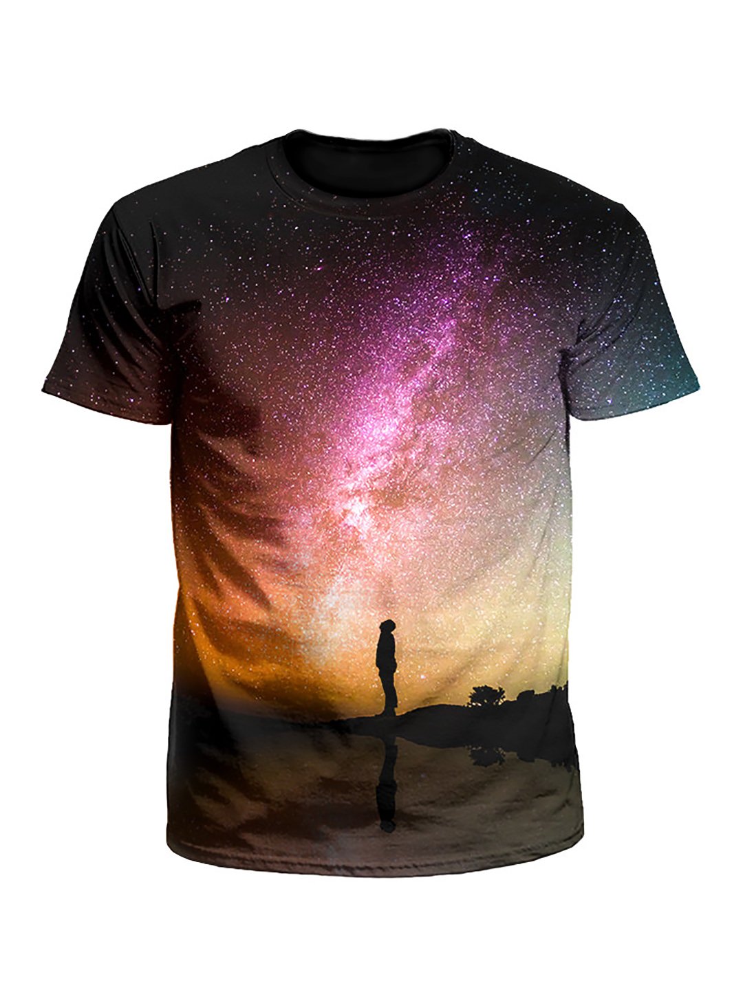 Reflection Milky Way Galaxy Unisex T-Shirt - Boogie Threads