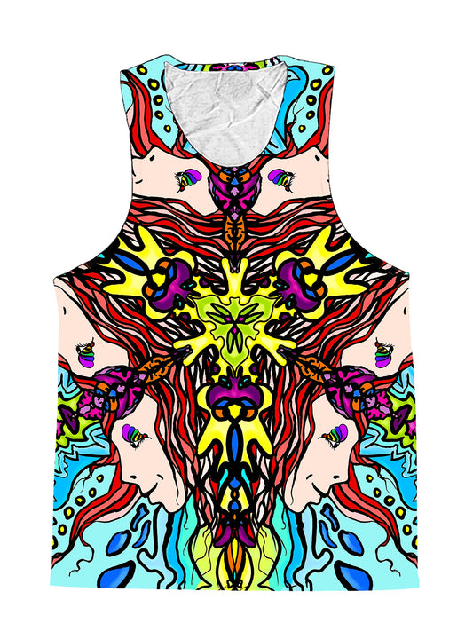 Reincarnated Dream Visionary Art Mandala Premium Tank Top - Boogie Threads