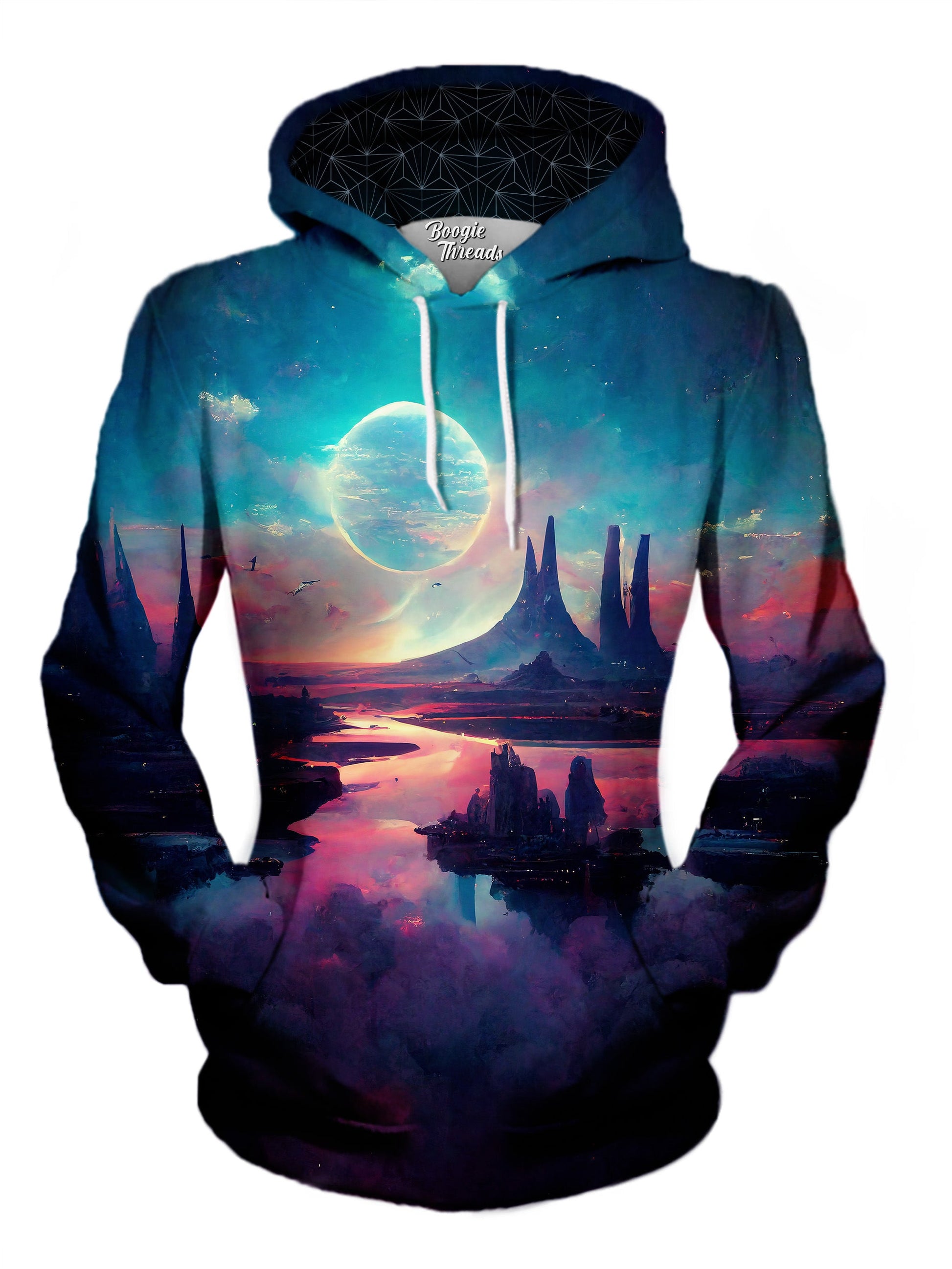 Scintillating Balance Unisex Pullover Hoodie - EDM Festival Clothing - Boogie Threads