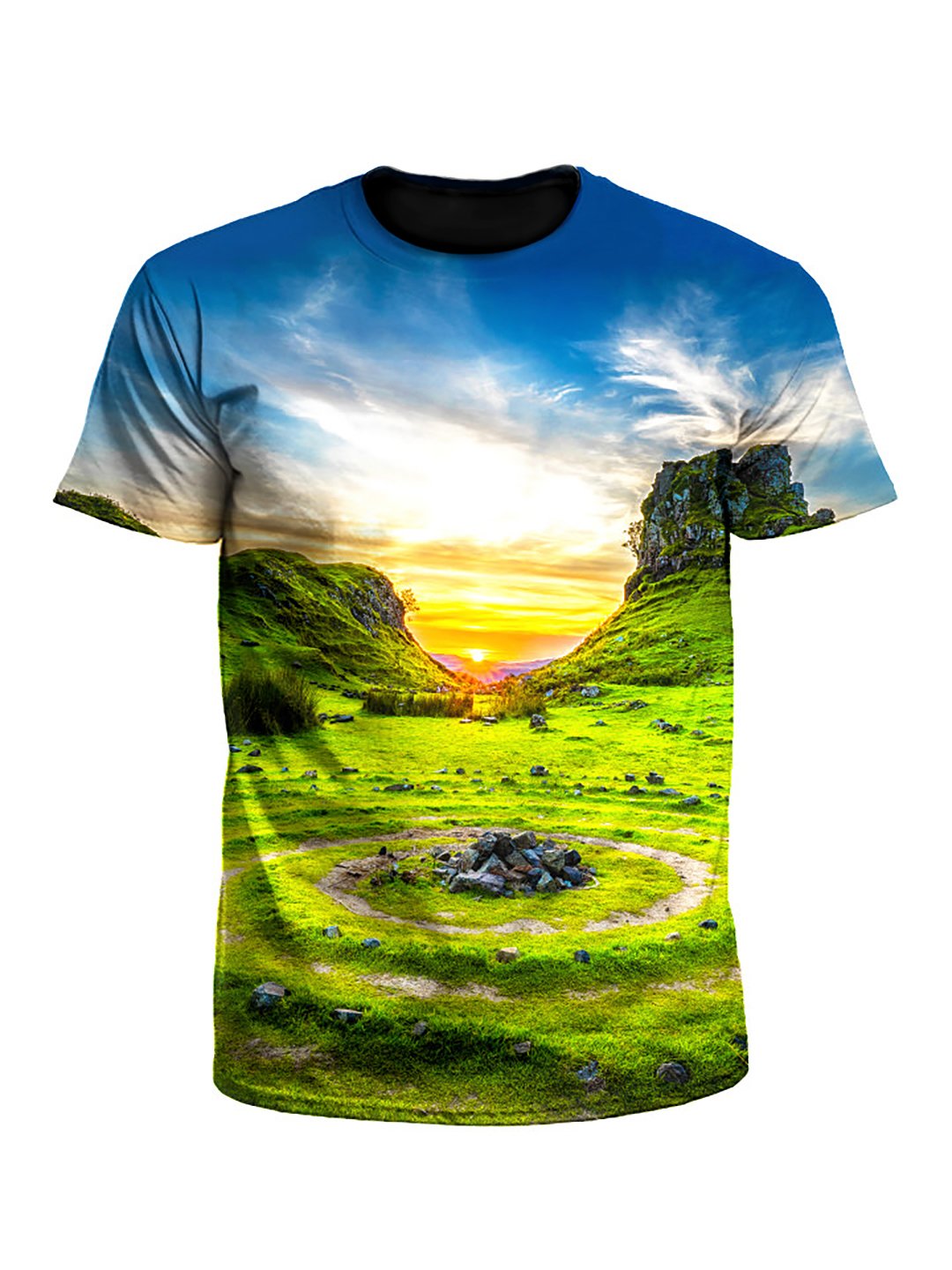 Serenity Zen Rock Garden Unisex T-Shirt - Boogie Threads