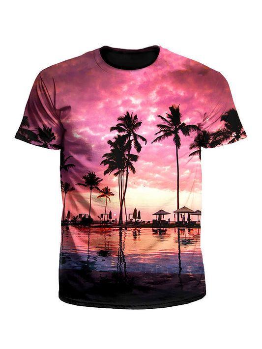 Setting Sun Kawaii Beach Unisex T-Shirt - Boogie Threads