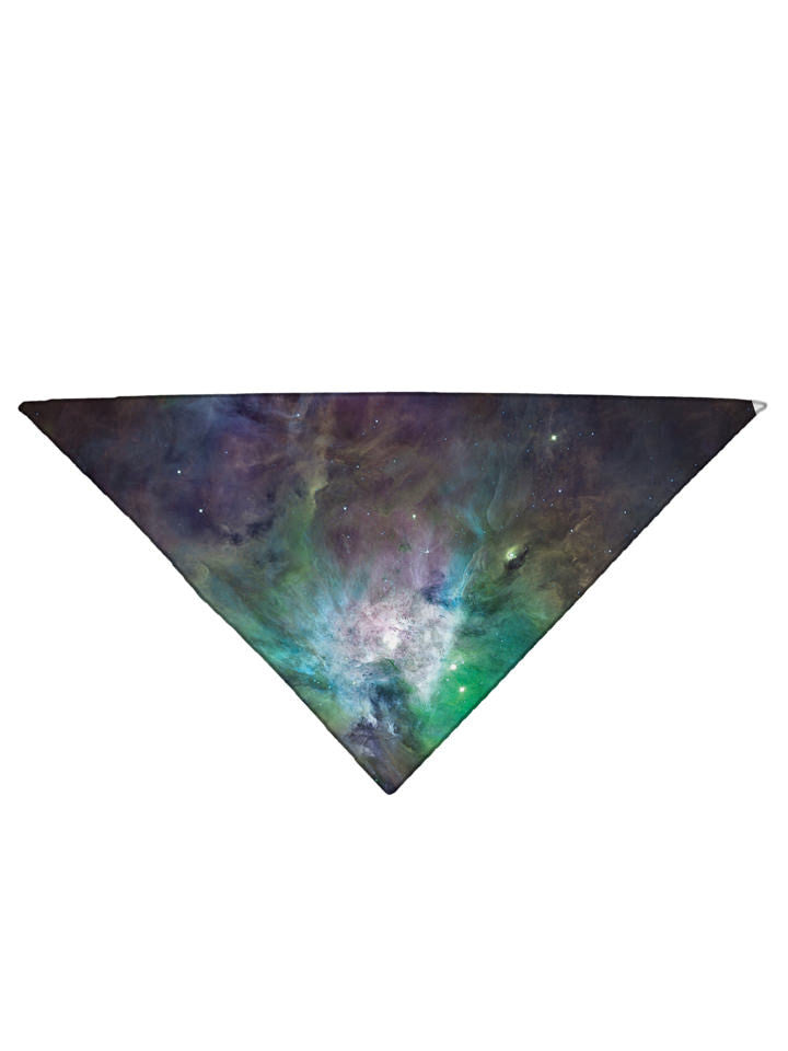 Galactic Green Galaxy Printed Bandana