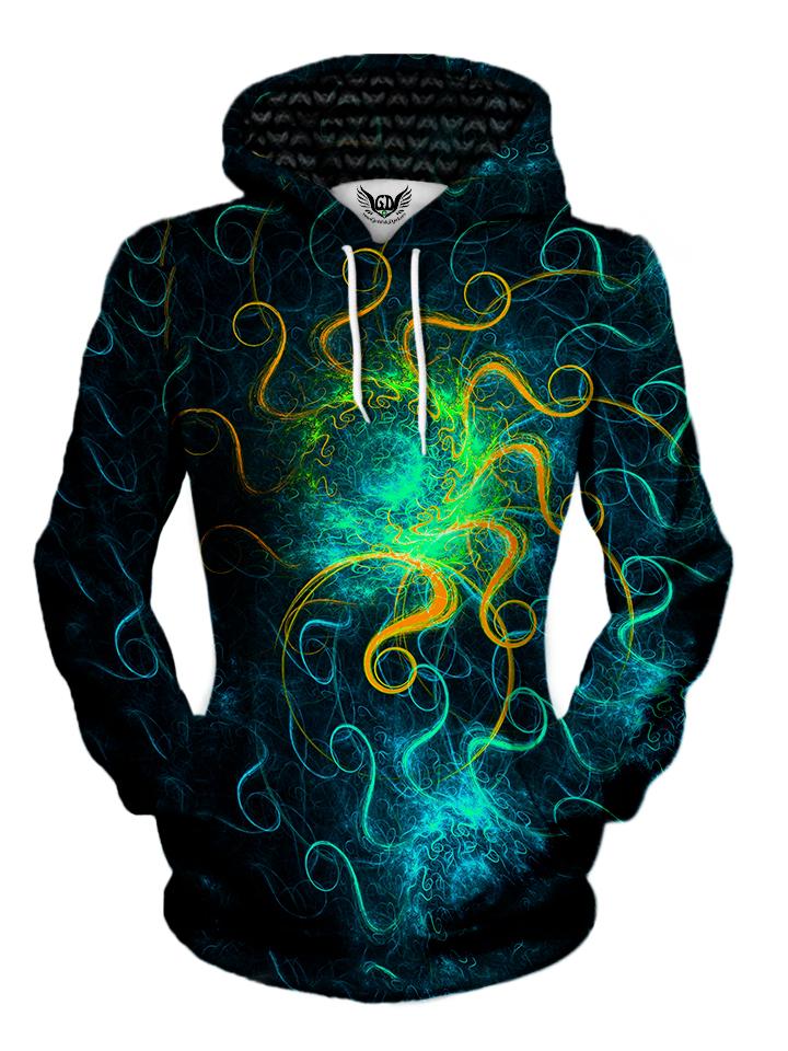 Beautiful Space Swirls Pullover Hoodie Womens Front View