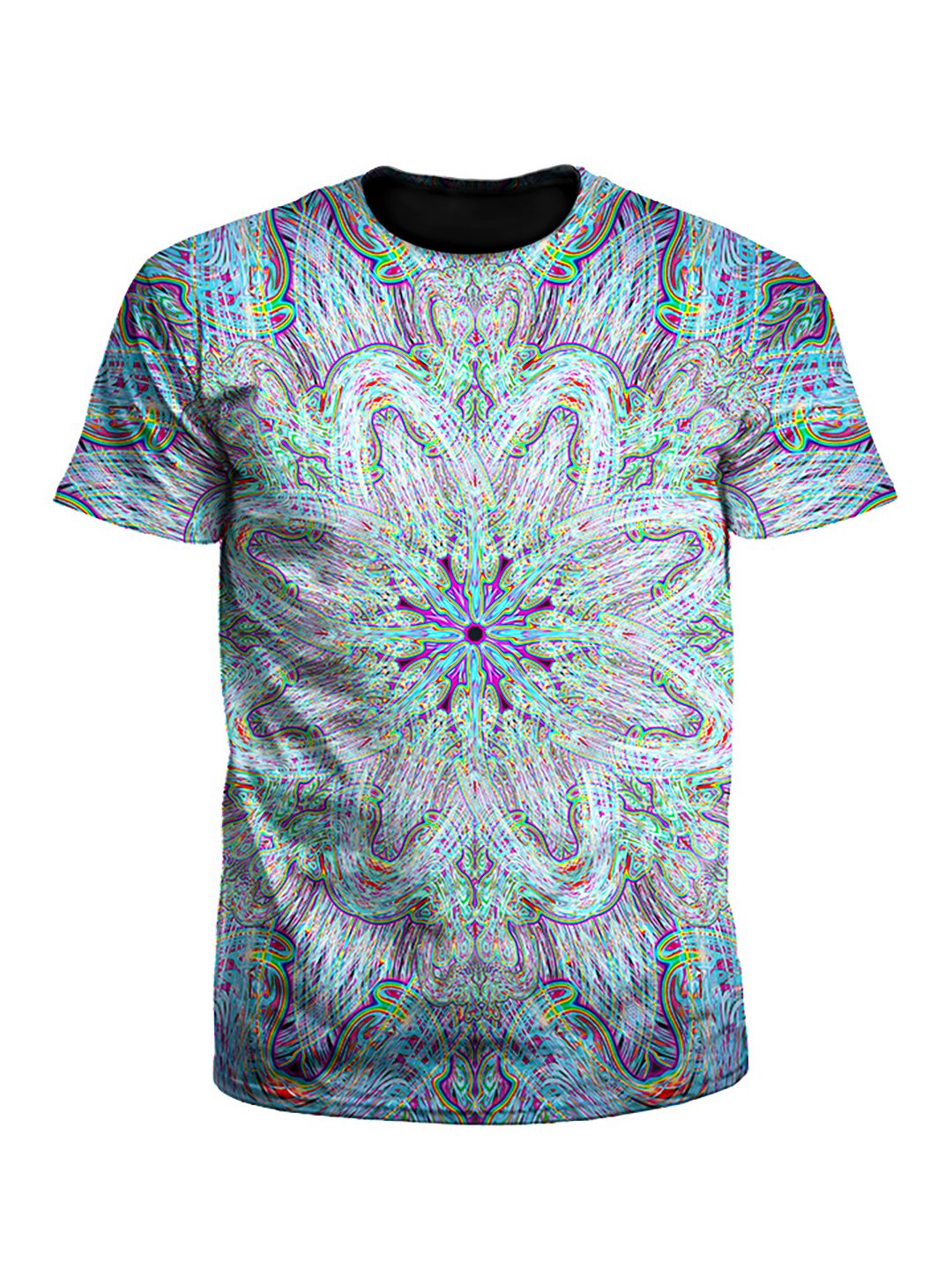 Spunion Electric Rainbow Mandala Unisex T-Shirt - Boogie Threads