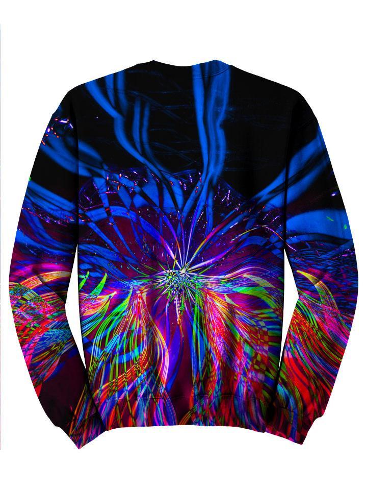 Neon Swirls Of Light Sweater Back