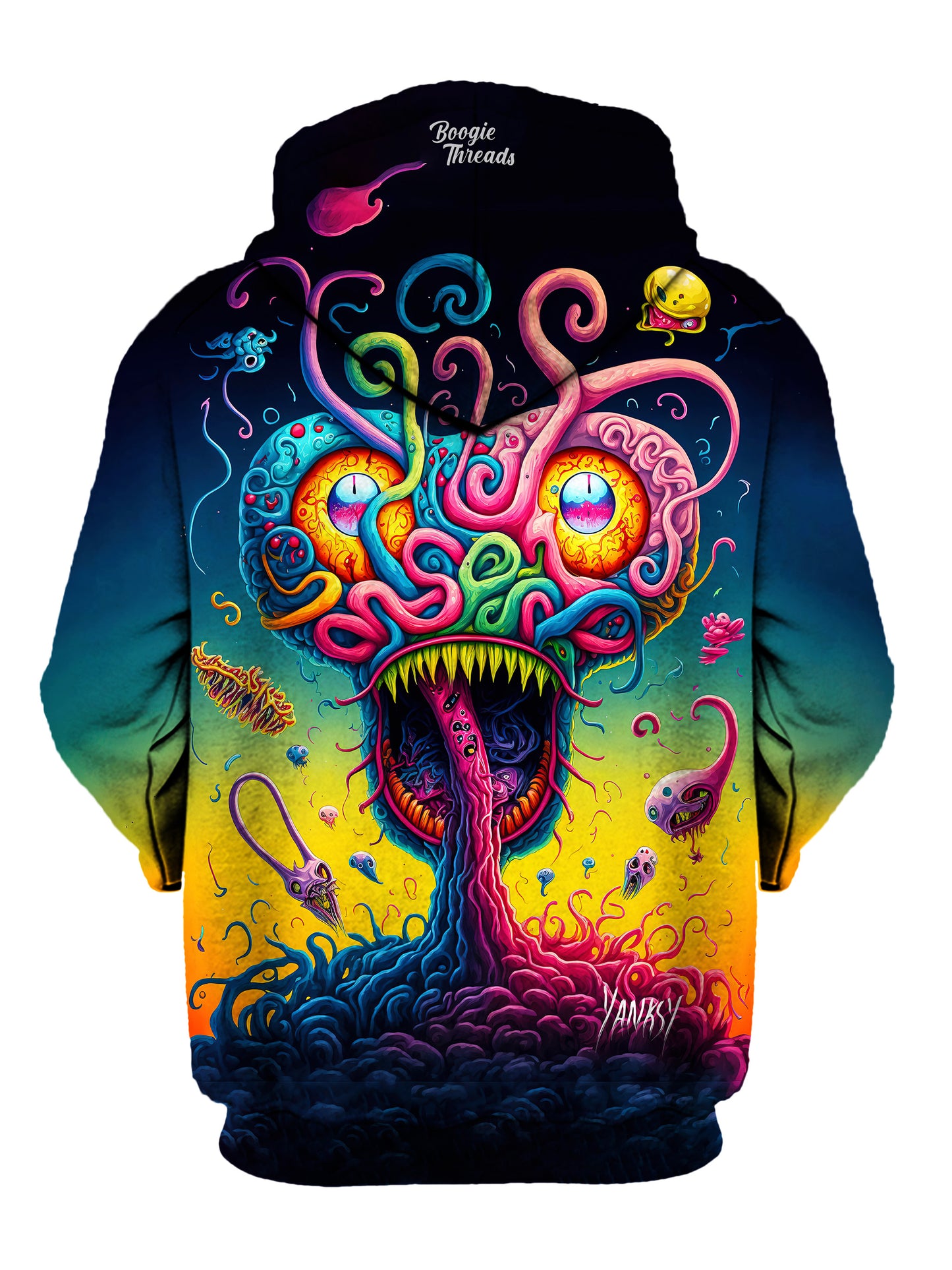 Make a statement with this bold and eye-catching hoodie