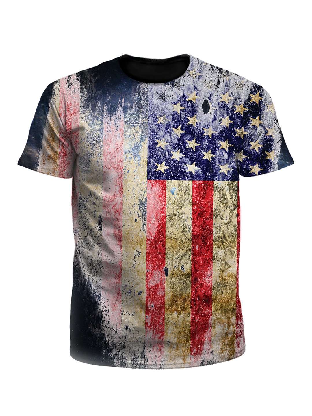 Tattered Flag Rustic 4th Of July Unisex T-Shirt - Boogie Threads