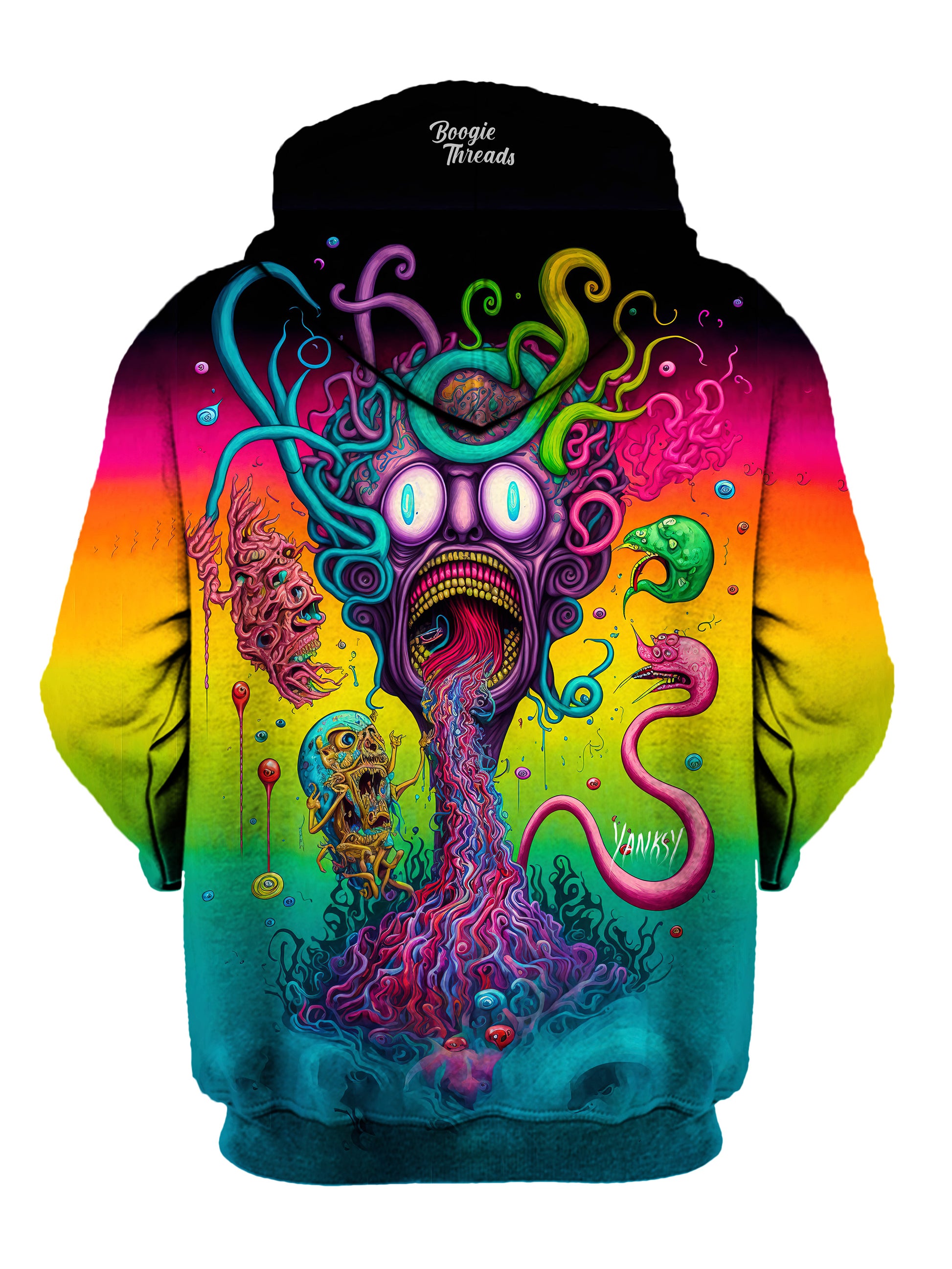 Get ready to dance the night away in this comfortable pullover hoodie