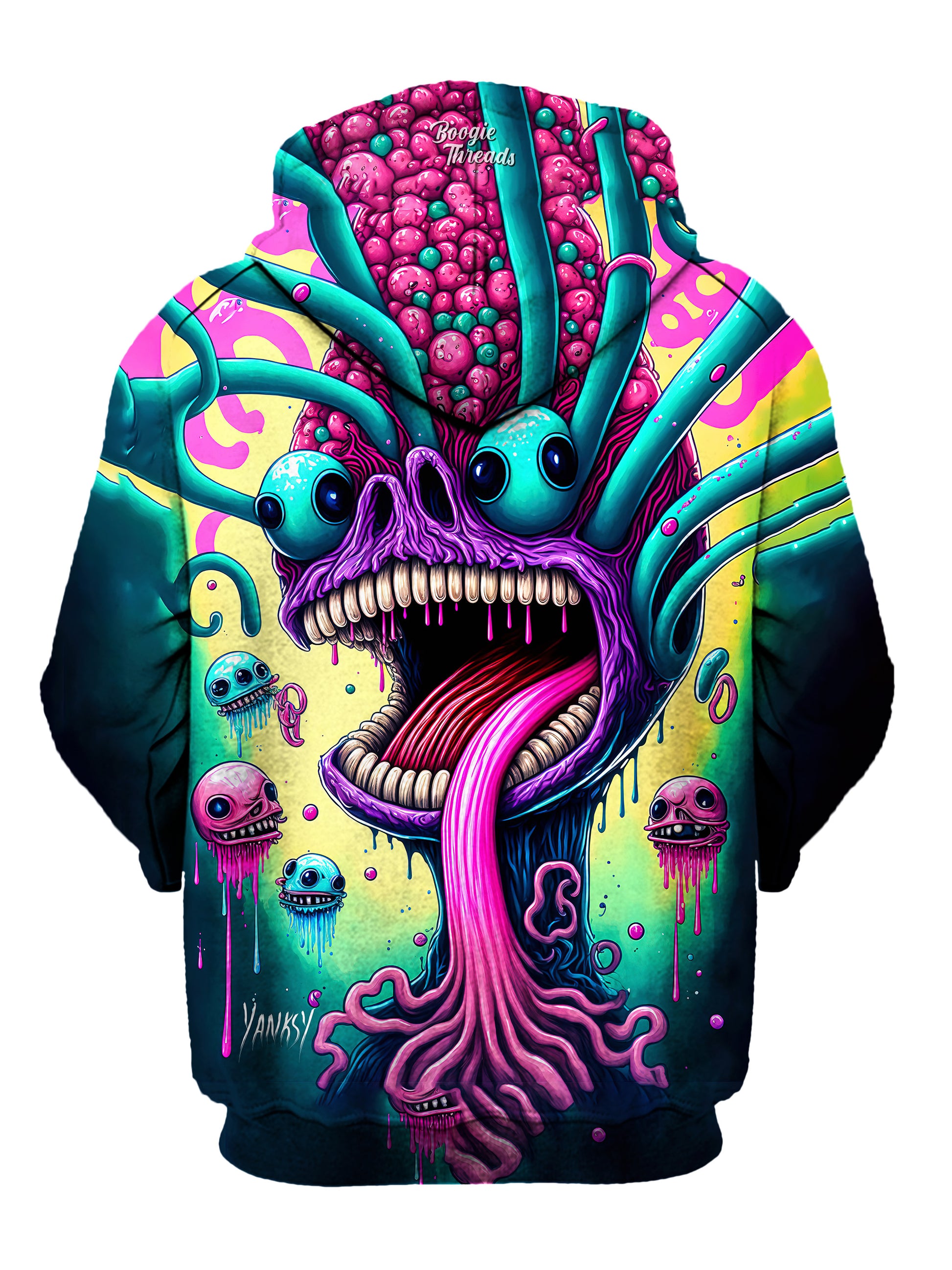 Make a statement with this bold and eye-catching hoodie