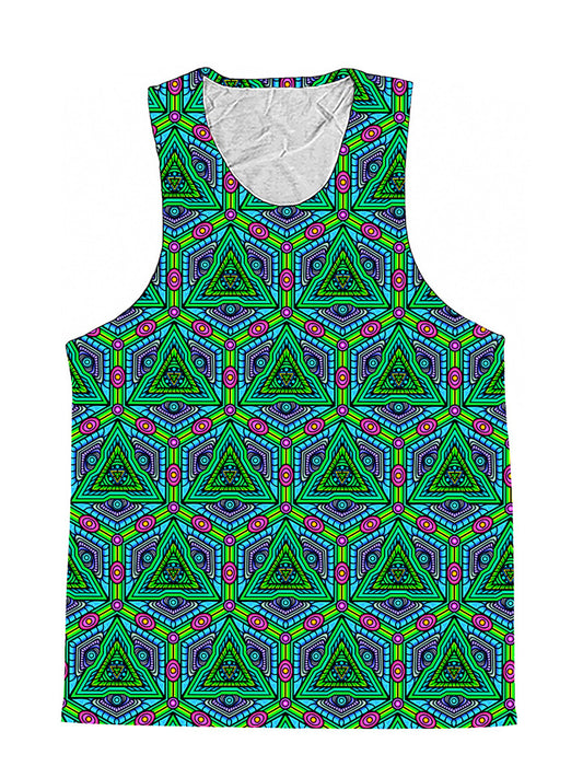 Tessellate Sacred Geometry Mandala Premium Tank Top - Boogie Threads