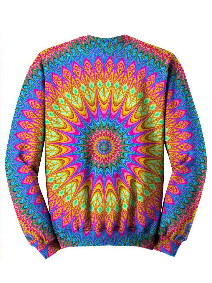 Neon Hippie Trippy Sweater Back View