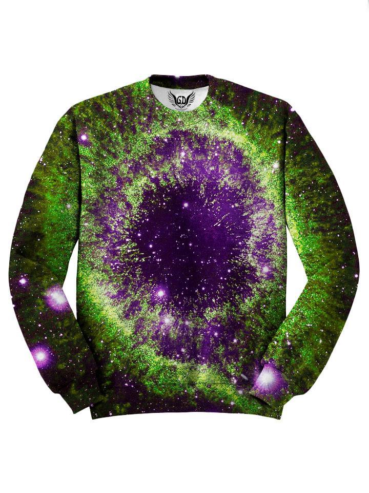 Beautiful Purple And Green Space Sweater