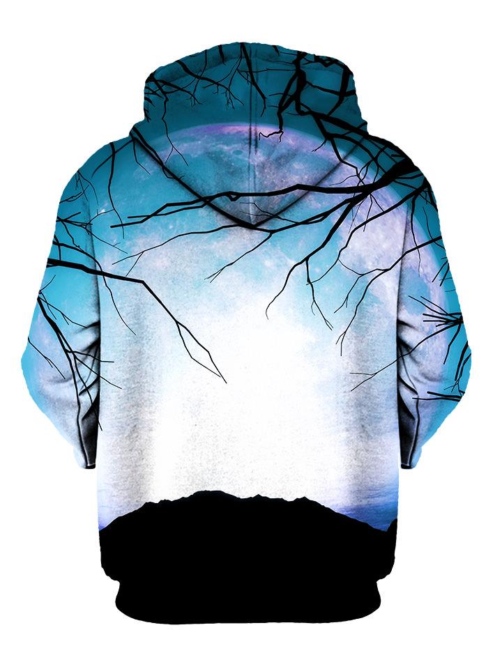 Trippy Tree Branches Pullover Hoodie Back View