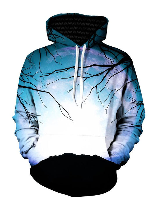 Trippy Tree Branches Pullover Hoodie Front View