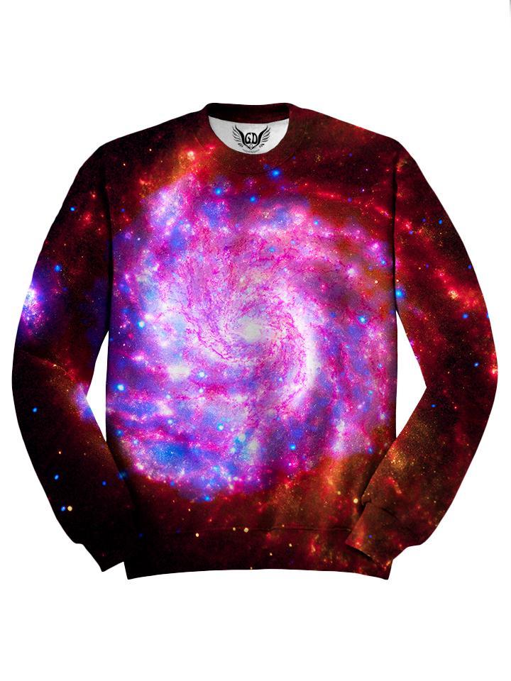 Trippy Pink Space Swirls Front View
