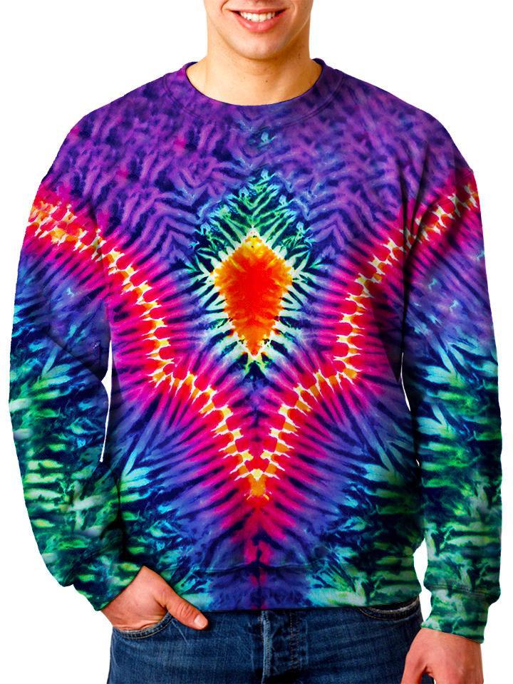 Tye Dye Trippy Colorful Sweater