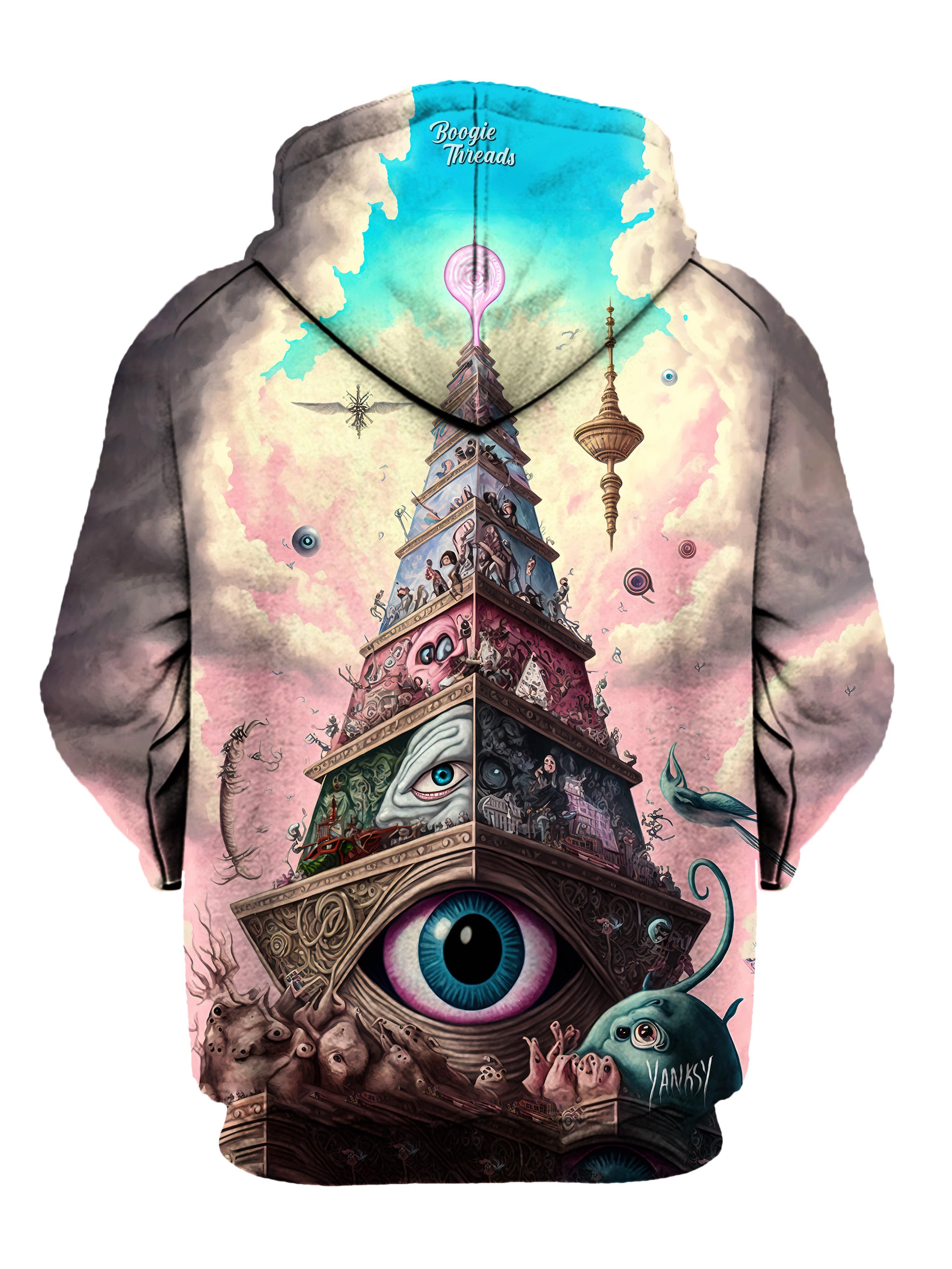 Colorful and trippy hoodie perfect for expressing your unique style