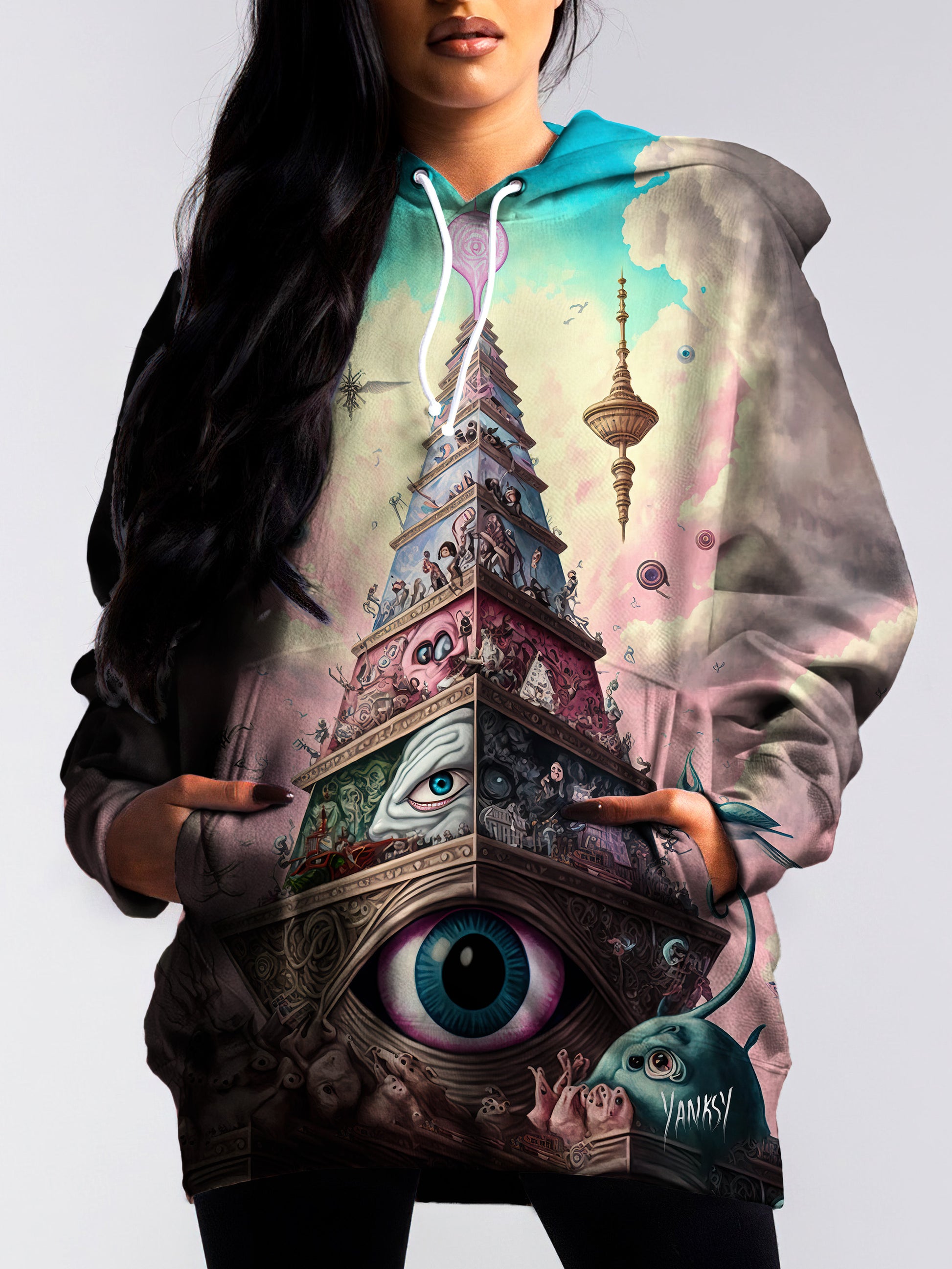 Elevate your wardrobe with this bold and eye-catching hoodie