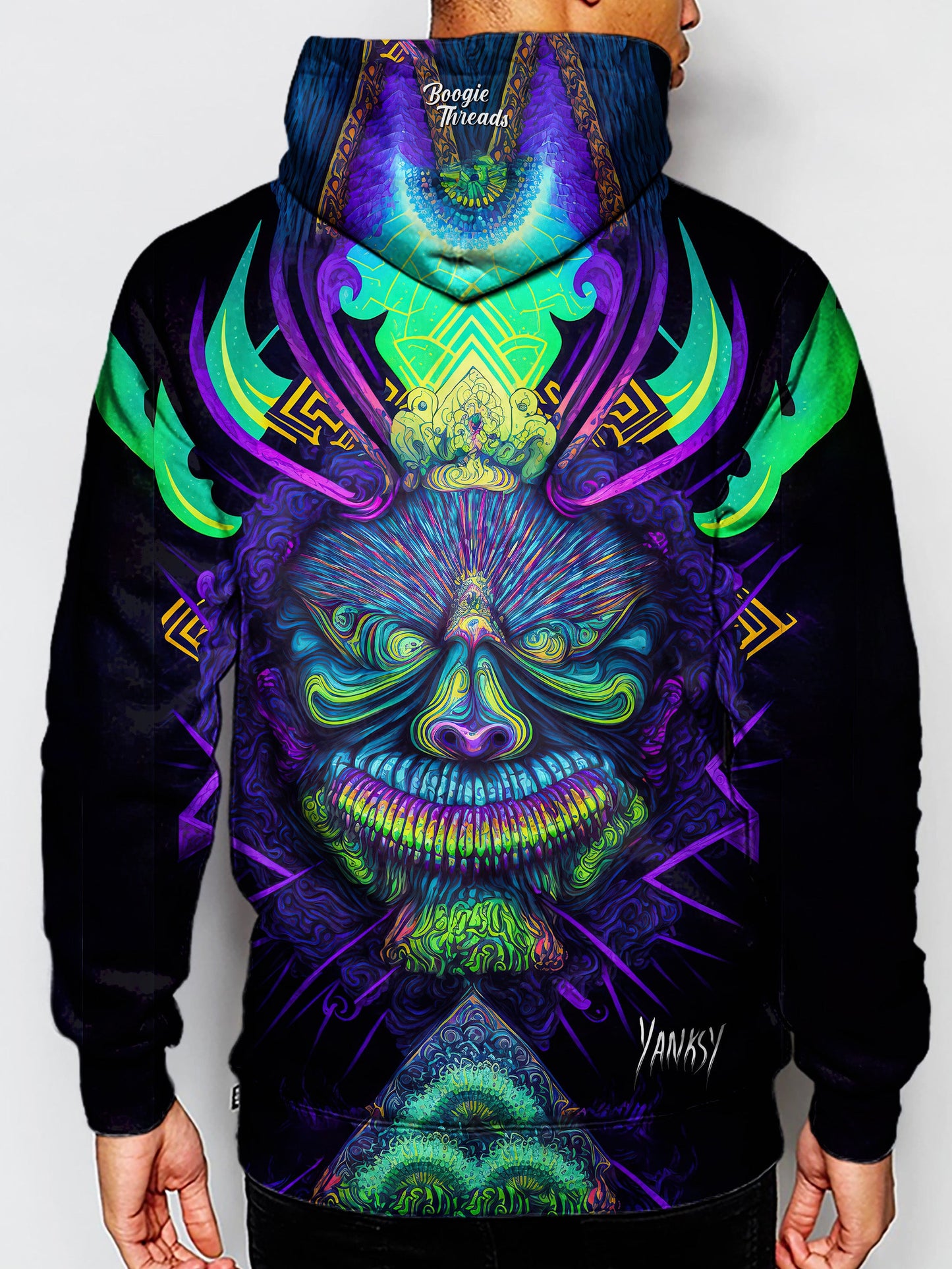 Stand out from the crowd in this bold and colorful sublimation pullover hoodie