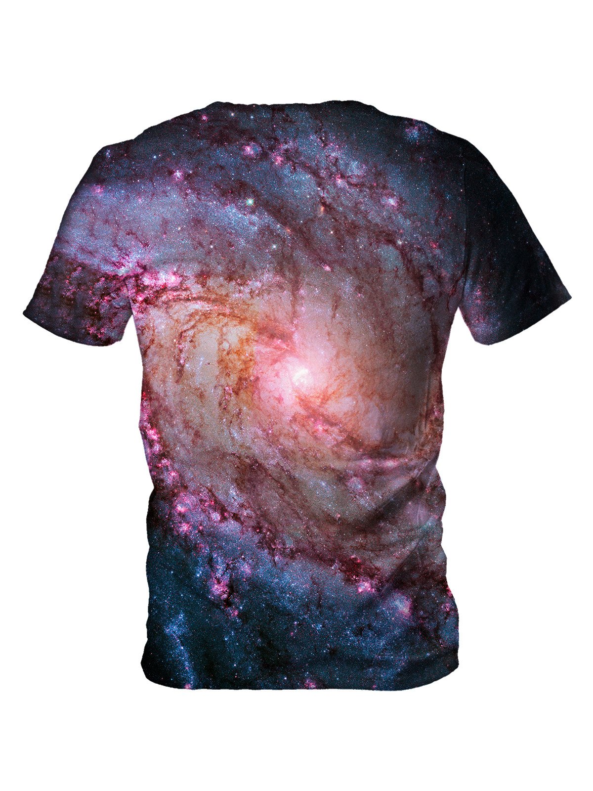Back view of all over print psychedelic space t shirt by Gratefully Dyed Apparel. 