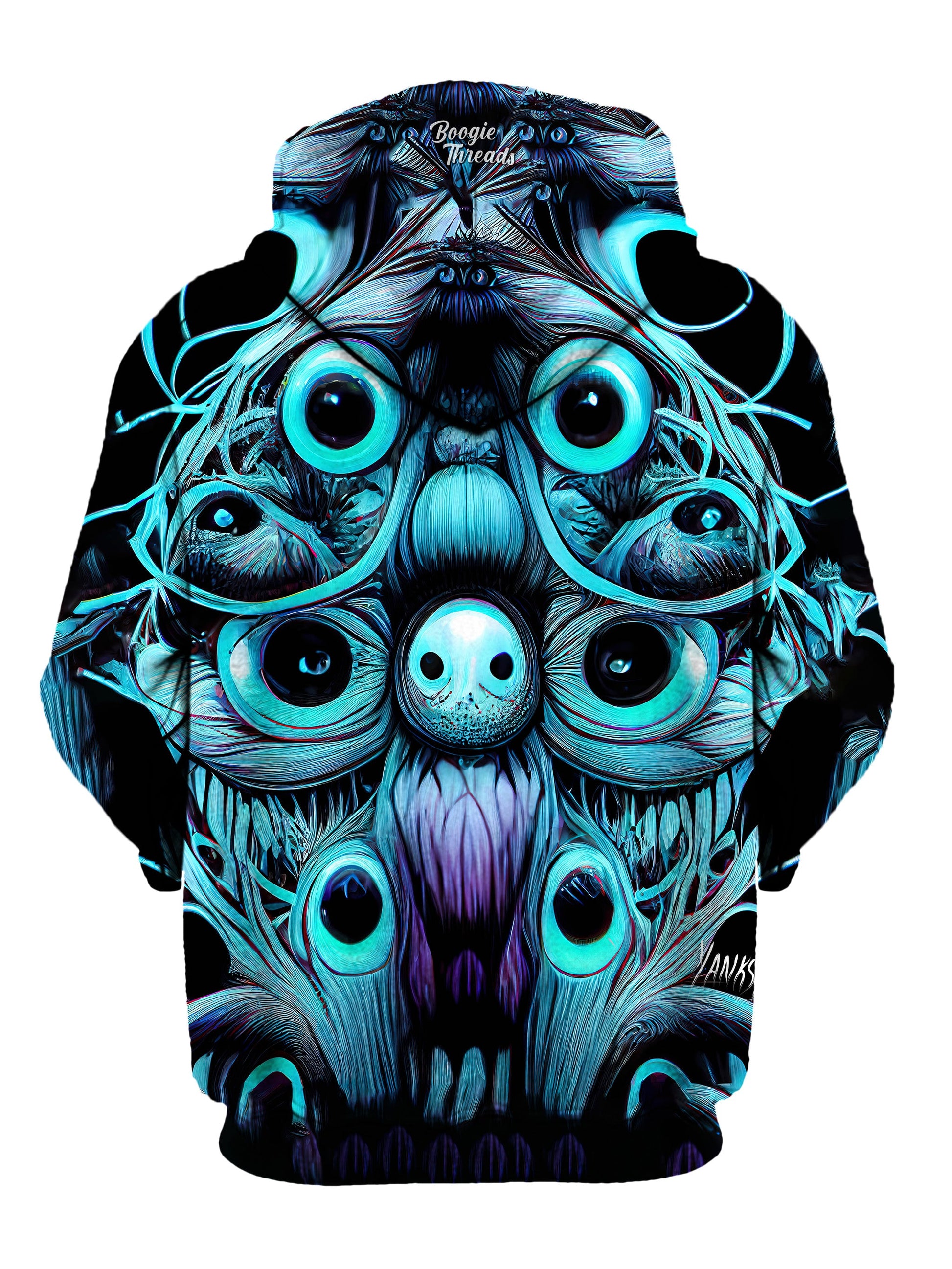 Stay comfortable and stylish all day and night at festivals and raves with this pullover hoodie