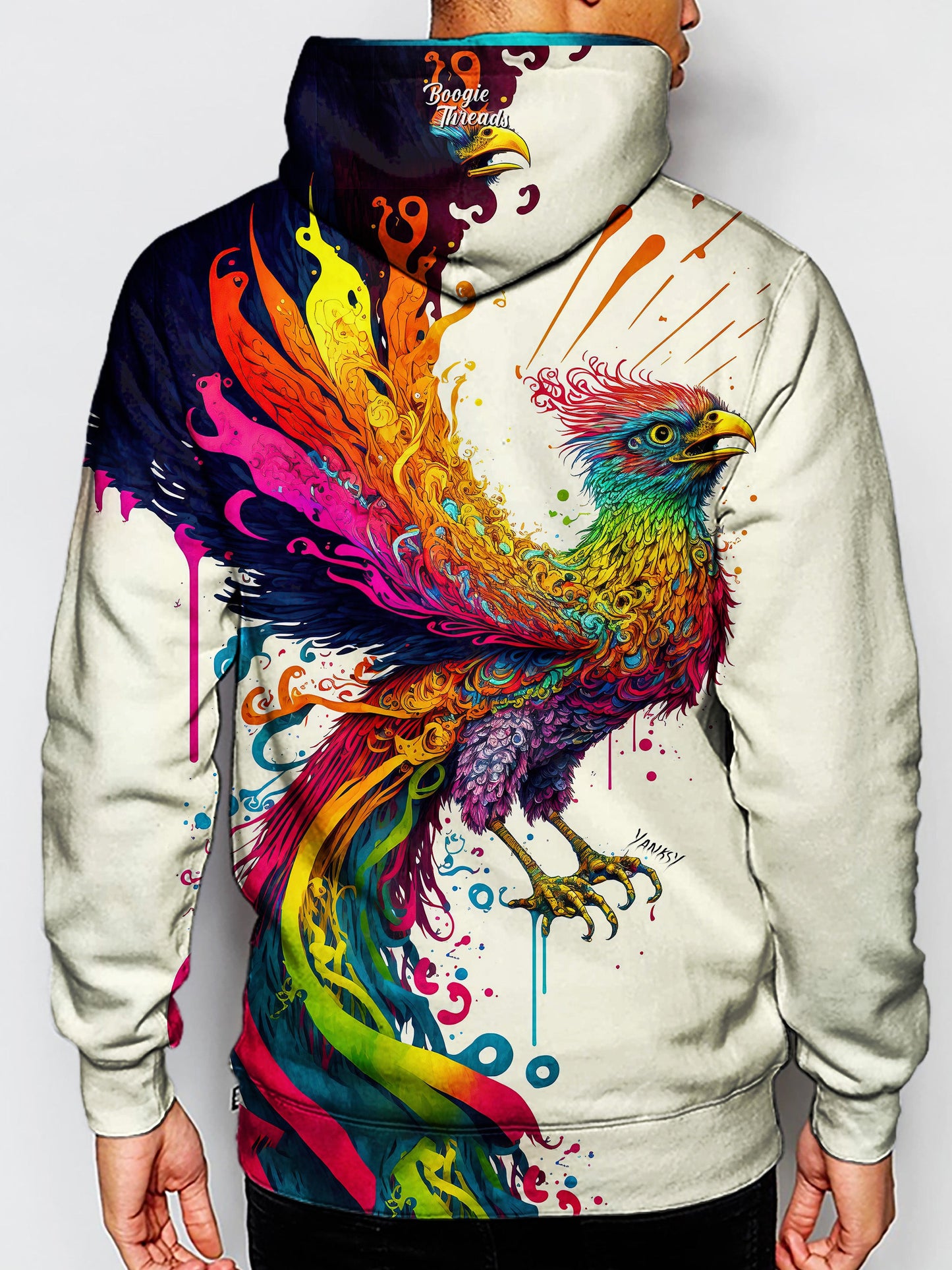 Embrace your unique style with this bright and colorful hoodie