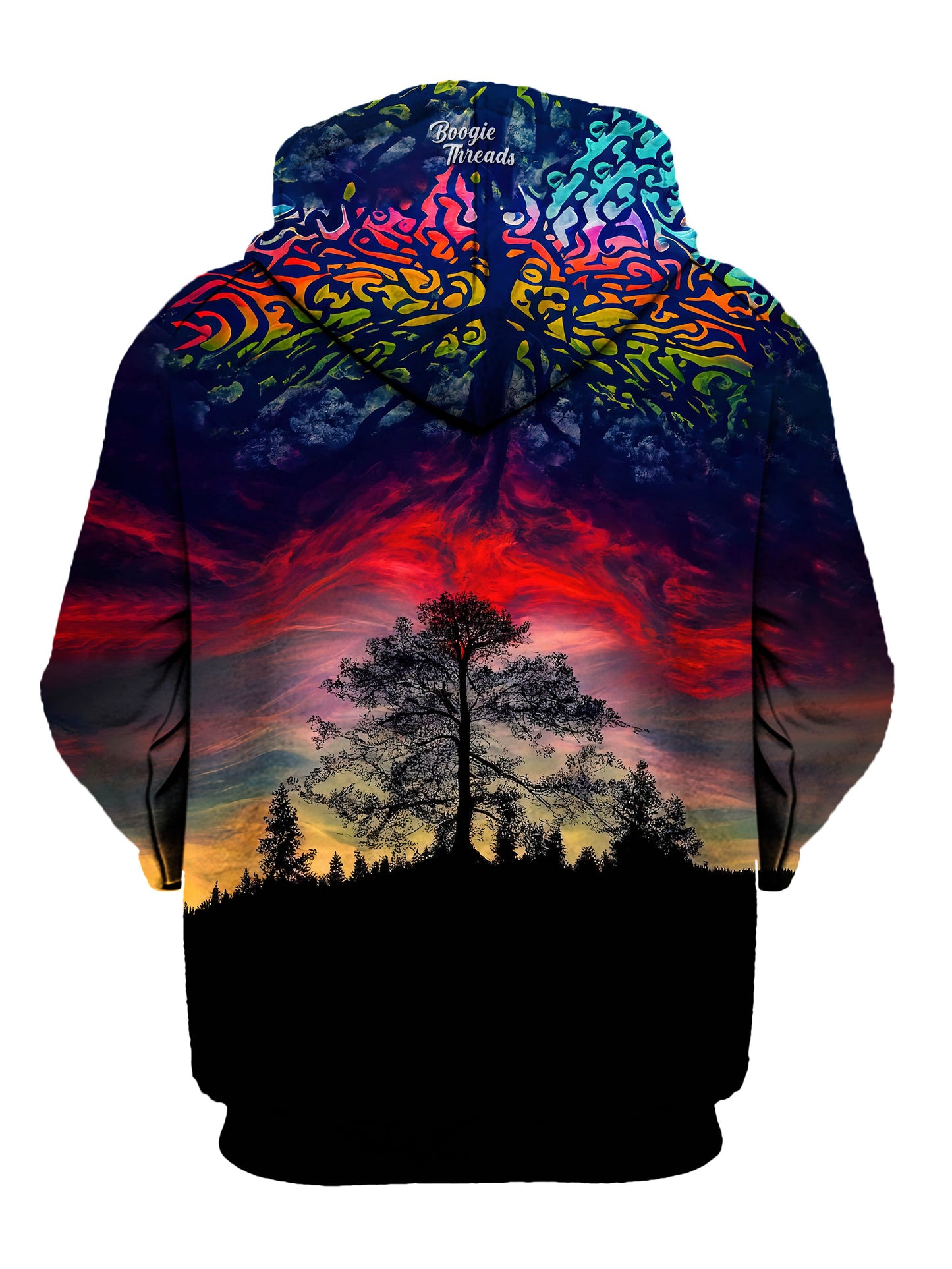Colorful and trippy hoodie perfect for expressing your unique style