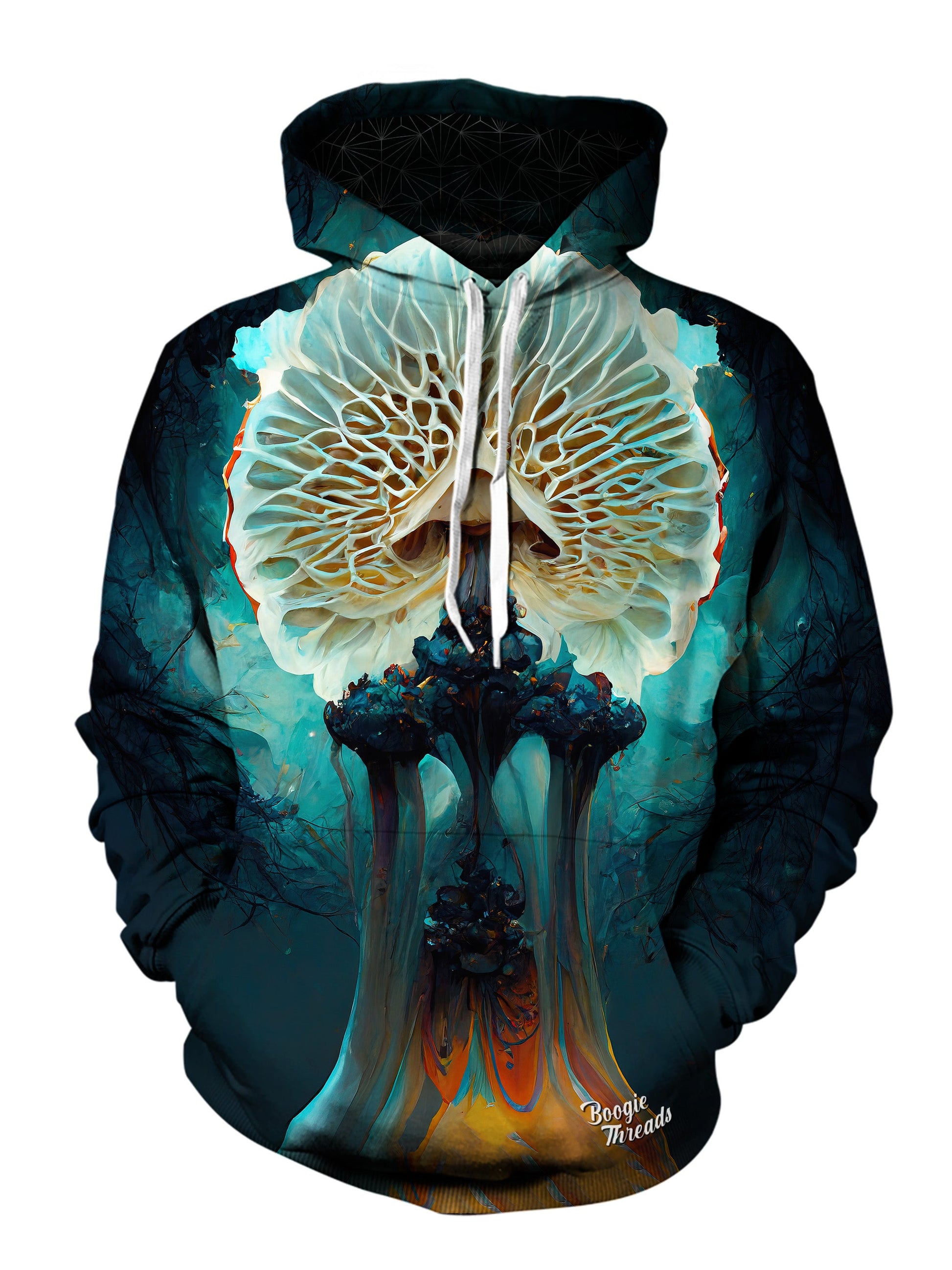 Warped Breath Unisex Pullover Hoodie - EDM Festival Clothing - Boogie Threads