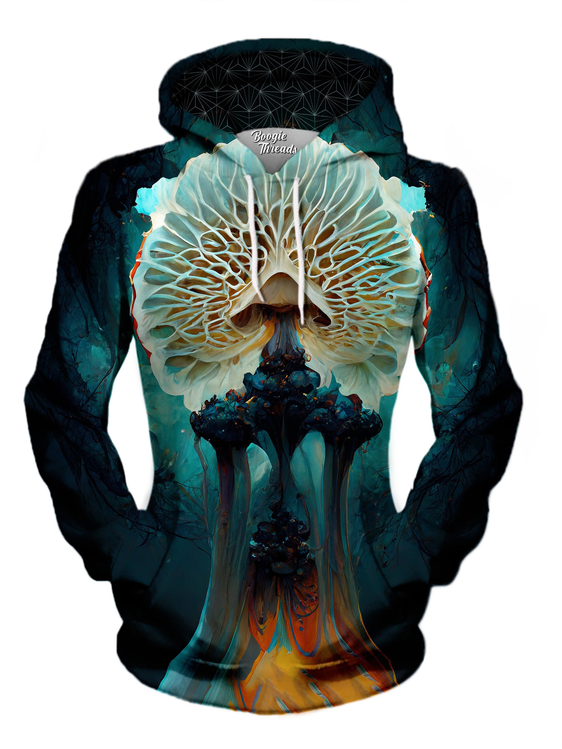 Warped Breath Unisex Pullover Hoodie - EDM Festival Clothing - Boogie Threads