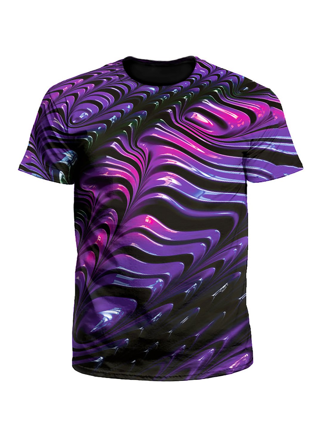 Wavvy Silky Purple Paint Ribbon Unisex T-Shirt - Boogie Threads