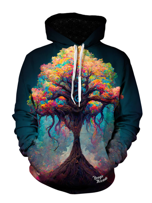 Whimsical Tree Unisex Pullover Hoodie - EDM Festival Clothing - Boogie Threads