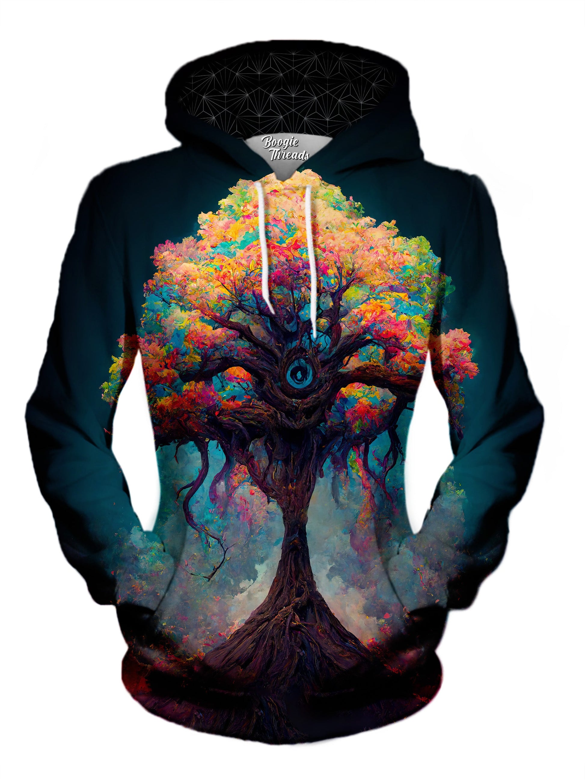 Whimsical Tree Unisex Pullover Hoodie - EDM Festival Clothing - Boogie Threads